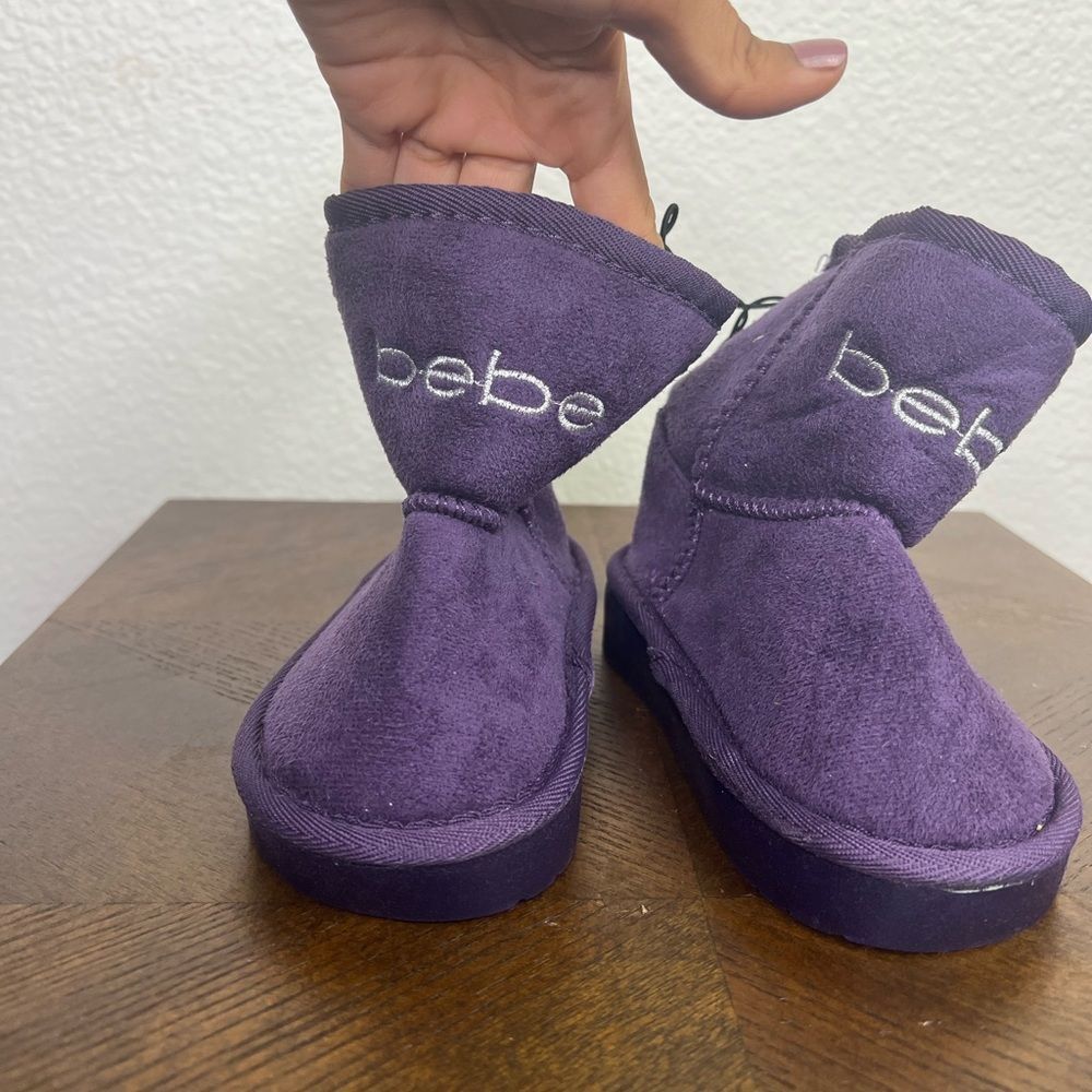 bebe purple todler boots size 8